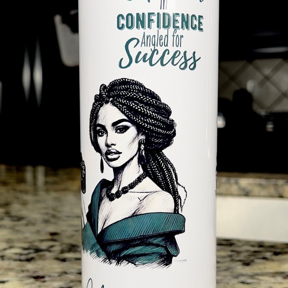 Captured in Confidence Custom Tumbler – Angled for Success  – 20 oz tumbler with